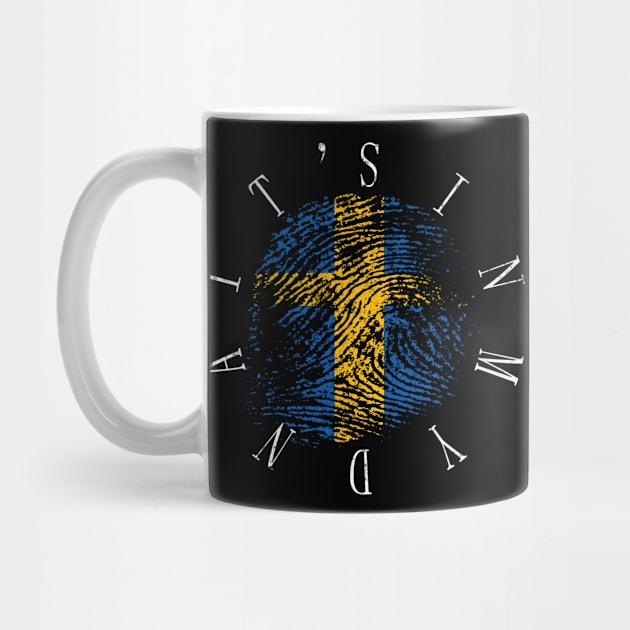 It's In My Dna Sweden Vintage Swedish Flag Gift by Grabitees